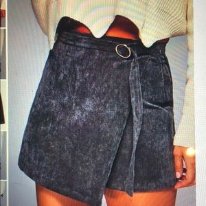 grey wrap skirt